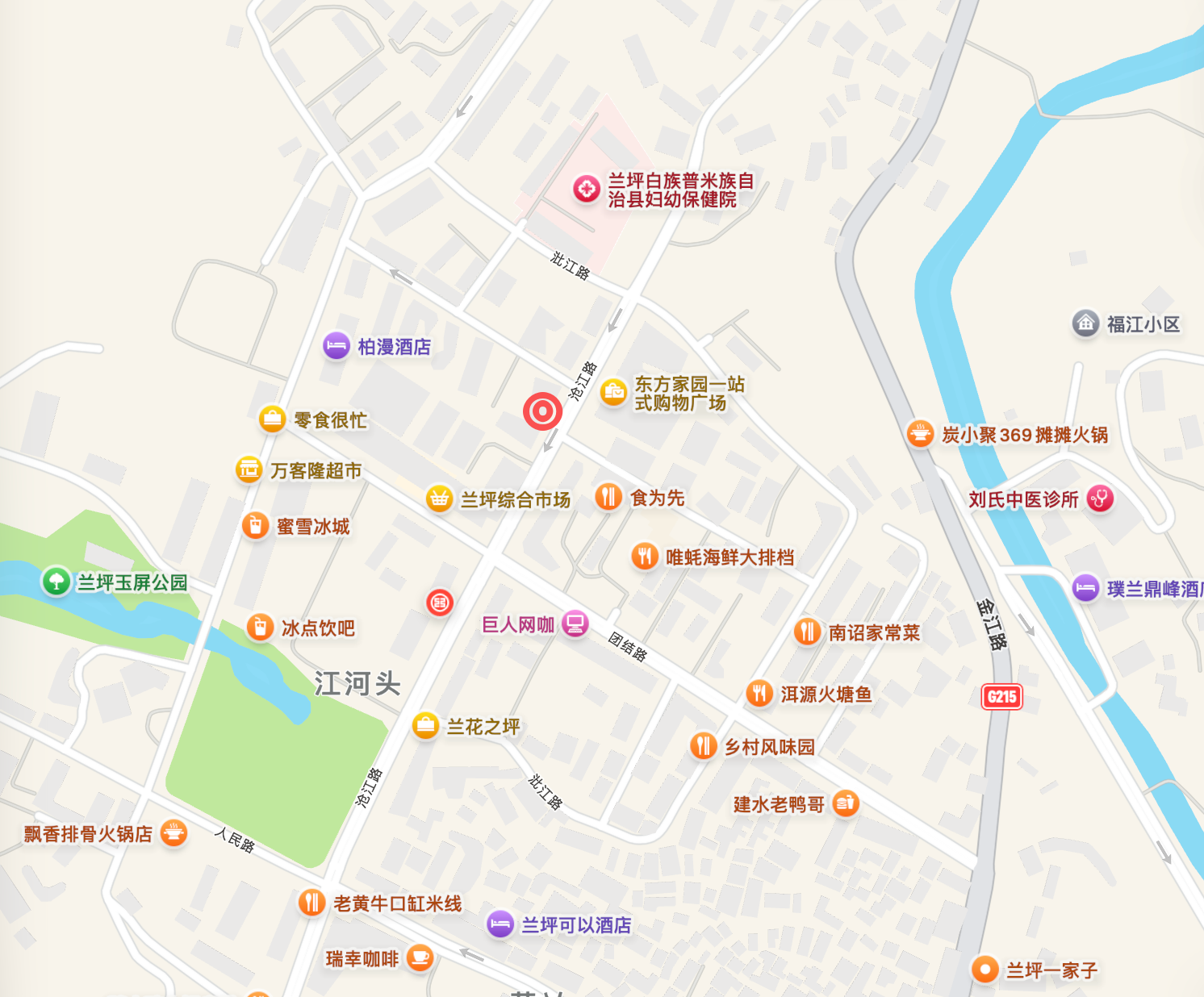 兰坪县城沧江路47号